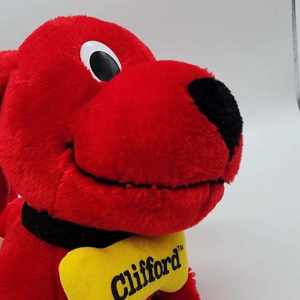 Vintage Clifford The Big Red Dog Plush with Bone Stuffed Animal Kohls Cares 2003